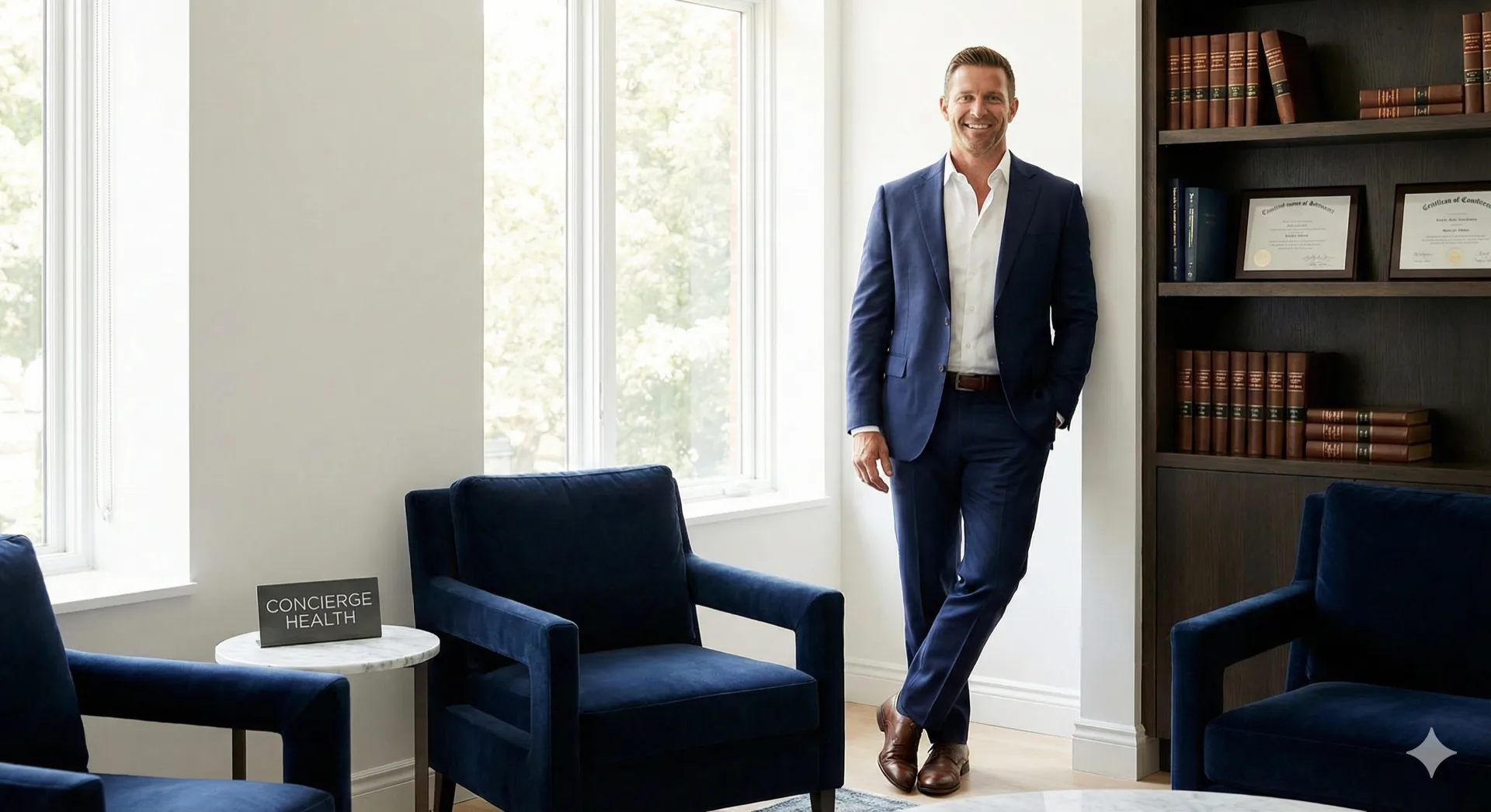 Executive wellness concierge setting for personalized health care